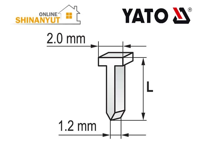 Մեխ ստեպլերի N14մմ YATO /1000հ/ YT-7034