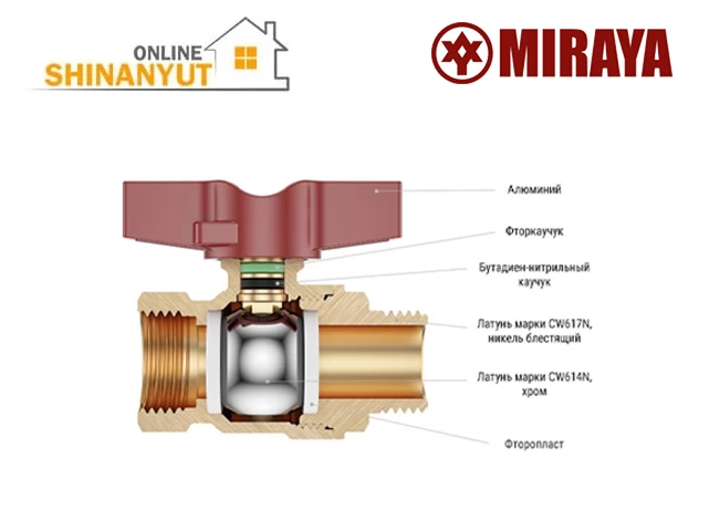 Փական ջրի ամերիկ FM 3/4 MIRAYA M104102